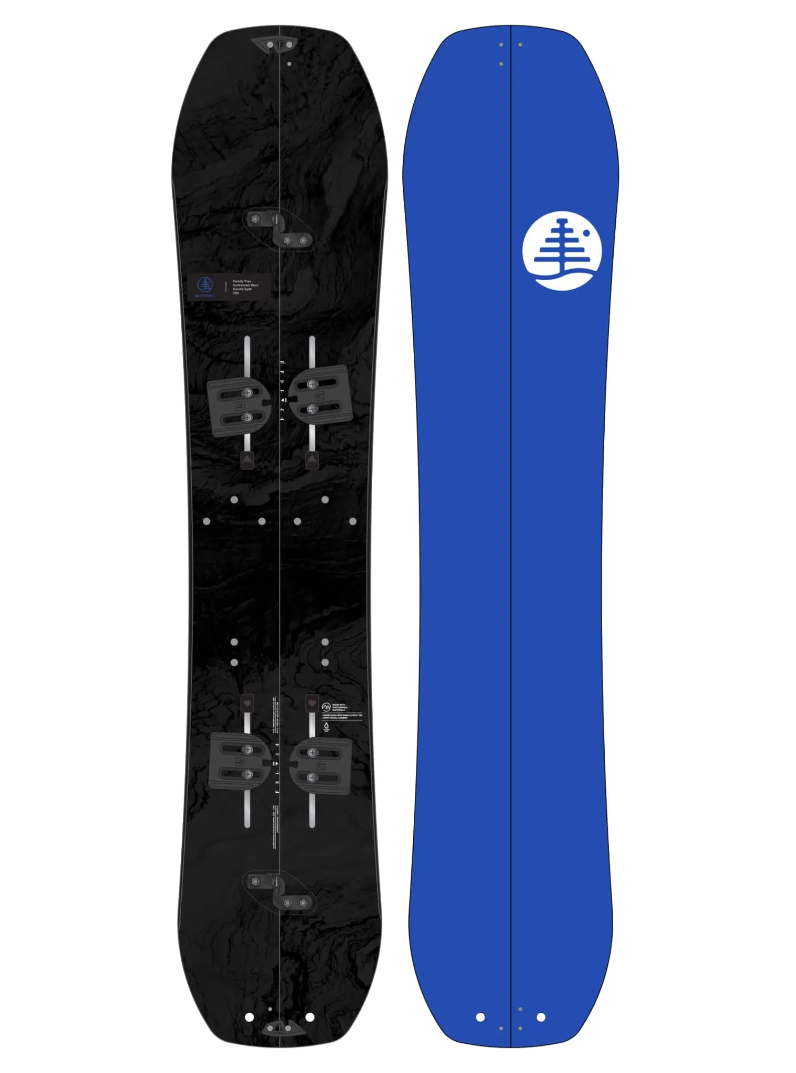 Burton Kids' Family Tree Hometown Hero Smalls Camber Splitboard<Kids Snowboards