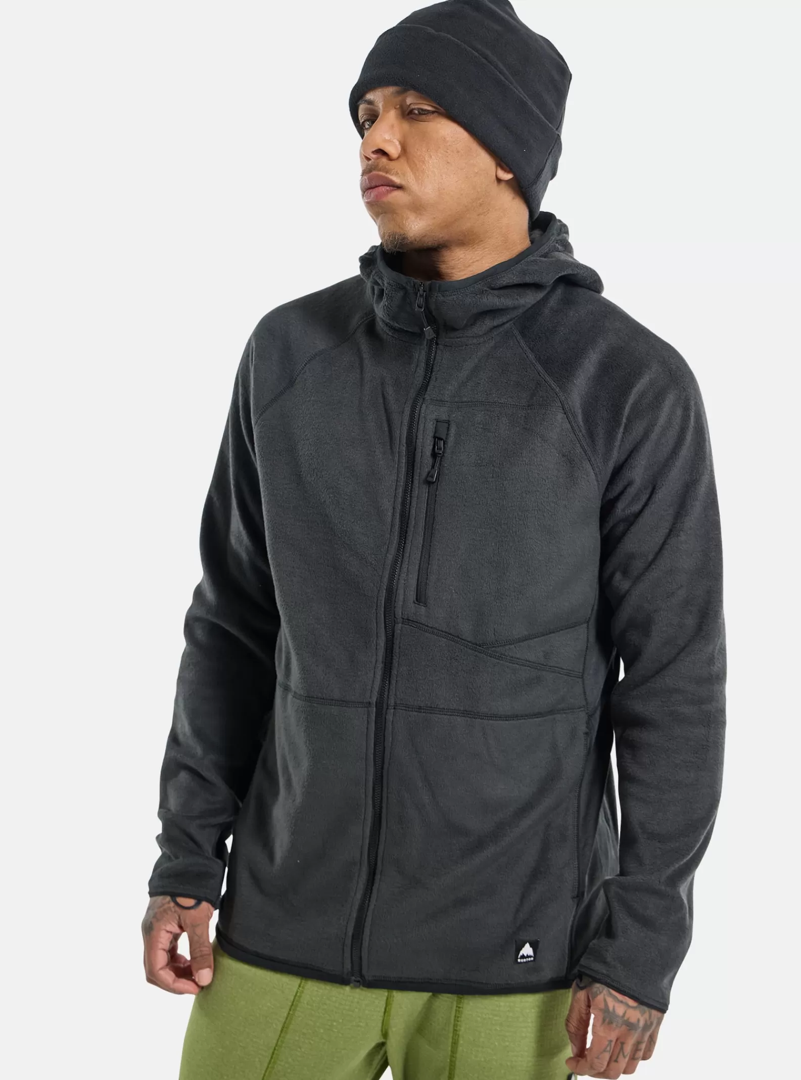 Burton Men's Stockrun Warmest Hooded Full-Zip Fleece< Fleece | Mid Layer