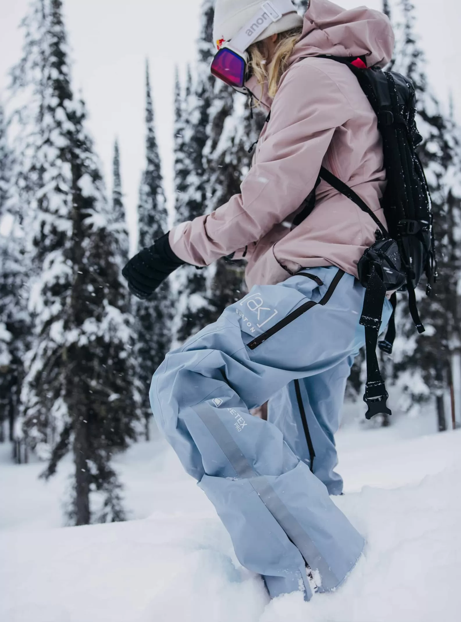 Burton Women's [ak] Tusk GORE-TEX PRO 3L Hi-Top Bib Pants<Women Snow Pants & Bibs