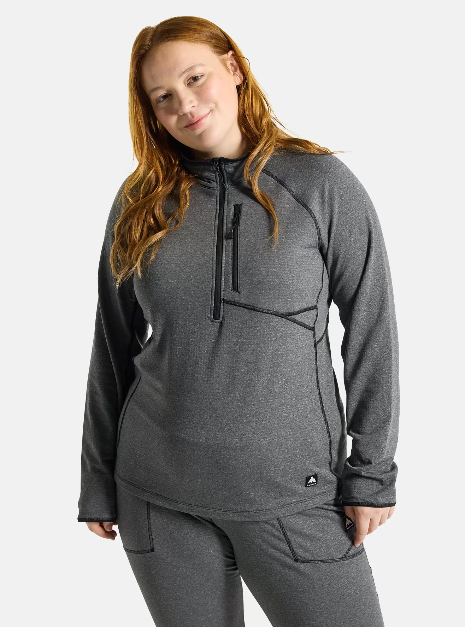 Burton Women's Stockrun Grid Half-Zip Fleece<Women Fleece | Mid Layer