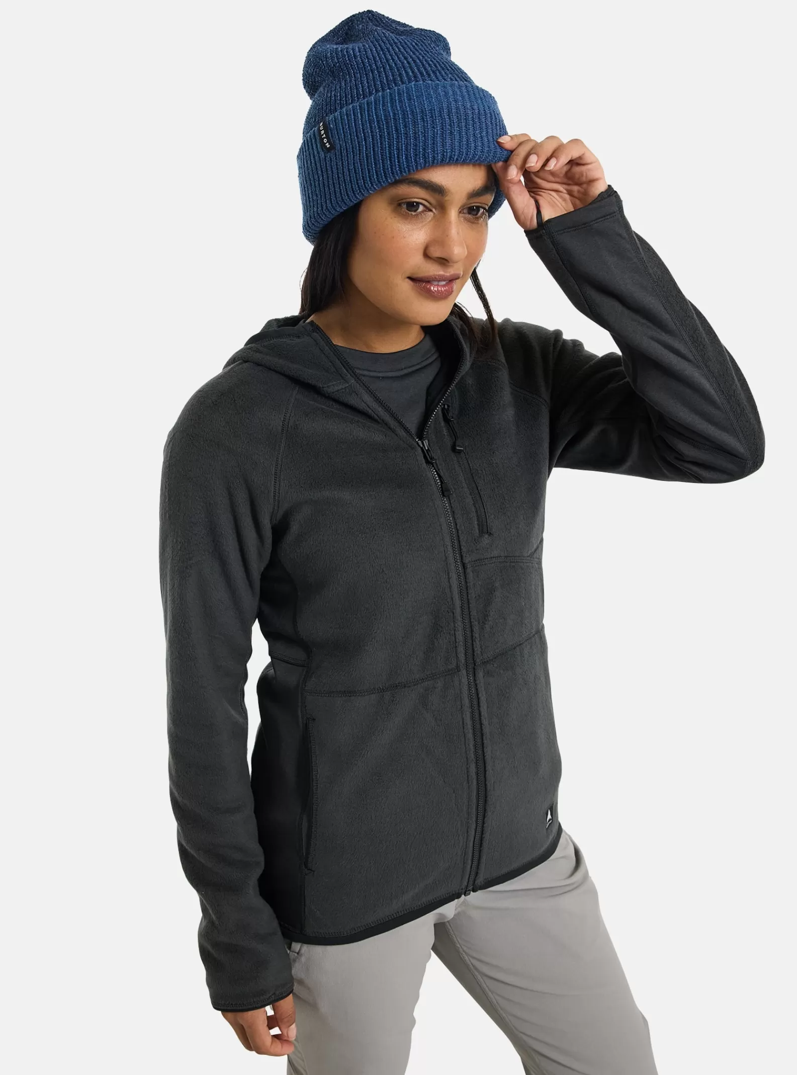 Burton Women's Stockrun Warmest Hooded Full-Zip Fleece<Women Fleece | Mid Layer